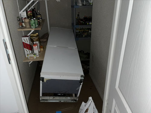 The flood that destroyed the curing setup